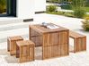 Gartentisch BELLANO 70 cm 120 cm Akazienholz Braun