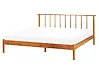 Bed Pine Wood BARRET 160 x 200 cm (EU King Size) Brown