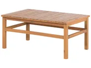 Lounge Set mit Tisch 4-Sitzer MANILA zertifiziertes Akazienholz Hellbraun_803065