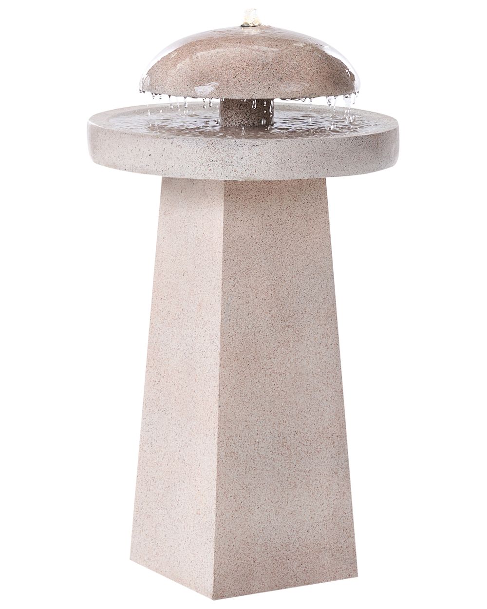 Garden Water Feature LED HUNLEN Beige