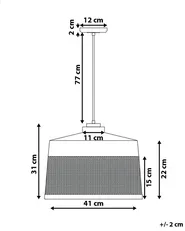 Pendant Lamp CARDENER Metal Black_695109
