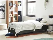 Verstellbares Bett ohne Kopfteil Stoff DUKE II 80 x 200 cm Dunkelgrau_987298