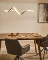 LED Hängeleuchte KHUTTI mit Fernbedienung mit Dimmer Metall Weiß