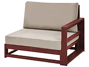Lounge Set mit Tisch 4-Sitzer TIMOR modular Akazienholz Dunkelrot_856581
