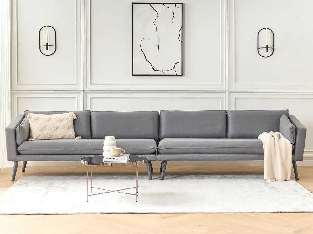 Garden Sofa 4 Seater LORETELLO Grey_872295