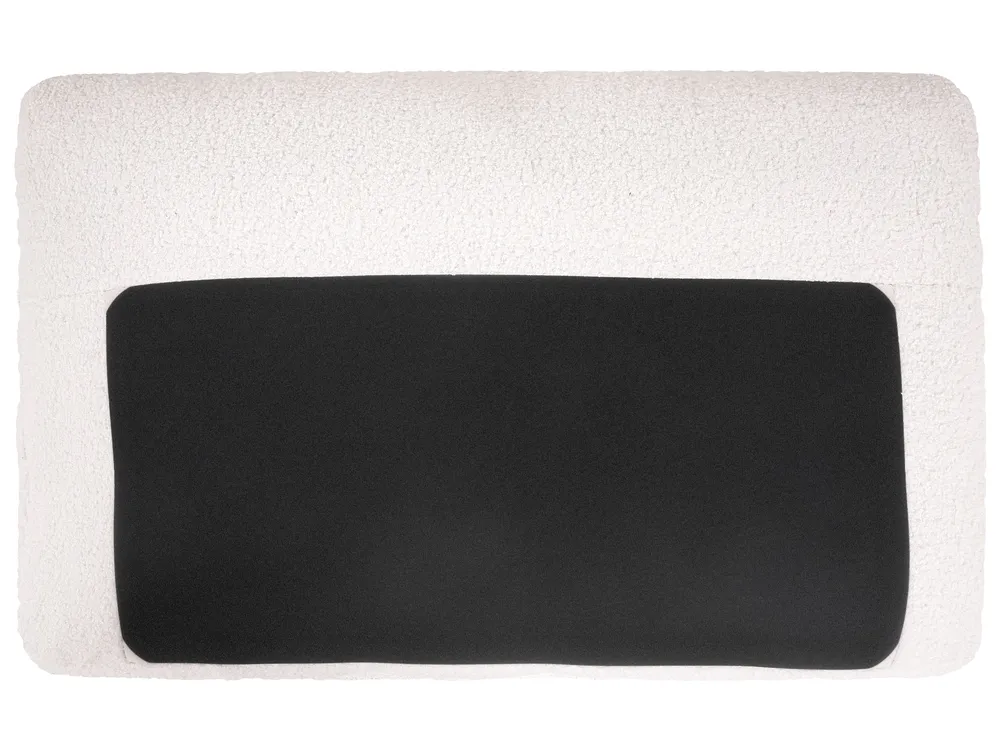 Eckschlafsofa 3-Sitzer HRISEY mit Stauraum Bouclé Weiß linksseitig_956008