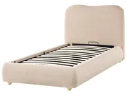 Ottoman Bed BLAGNAC Boucle Beige 90 x 200 cm (EU Single)_1026268