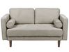 Sofa 2-Sitzer NURMO Stoff Taupe
