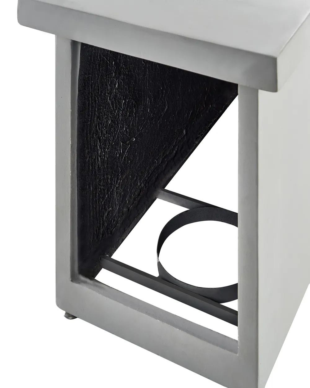Gas Fire Pit AMBRIM Concrete Light Grey_956214