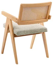 Esszimmerstuhl 2er Set AVA Holz Hellbraun / Taupe_1024321