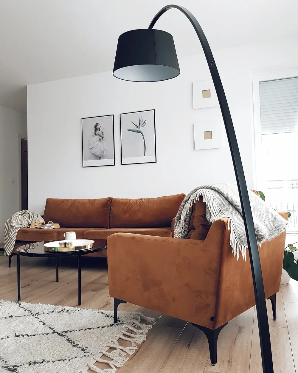 Floor Lamp BENUE Metal Black_730321