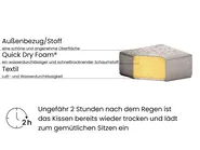 Lounge Set mit Tisch 2-Sitzer FABRO modular Hellgrau_968493