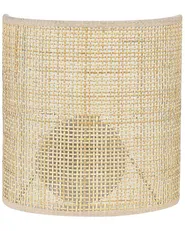 Wandlampe CARIO Rattan Naturfarben_837138