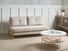 Schlafsofa 2-Sitzer EDLAND Stoff Hellbeige