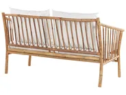 Lounge Set mit Tisch 4-Sitzer MAGGIORE Bambus Hellbraun_835823