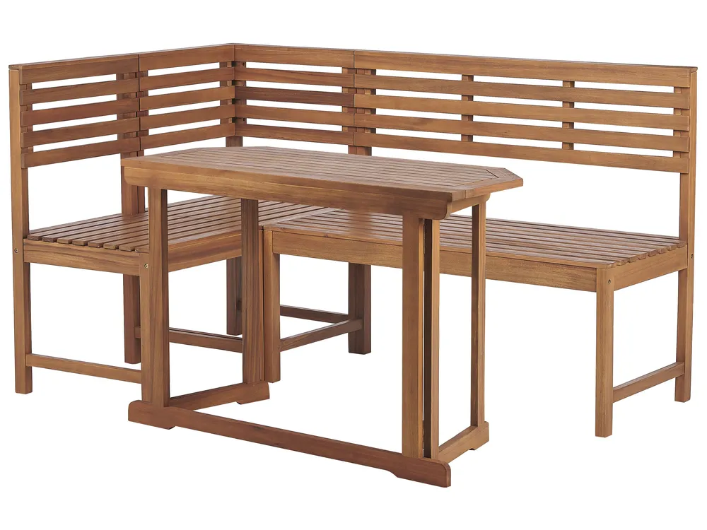Balkonmöbel Set 4-Sitzer TREIA Akazienholz Braun