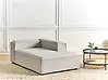 Linksseitige Chaiselongue ARDAL Stoff Hellgrau