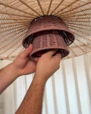 Hängeleuchte KABOMPO Rattan Braun_1055386