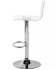 Set of 2 Bar Chairs MALTA Swivel Transparent_711603