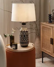 Table Lamp SHEBELLE Ceramic Black_822384