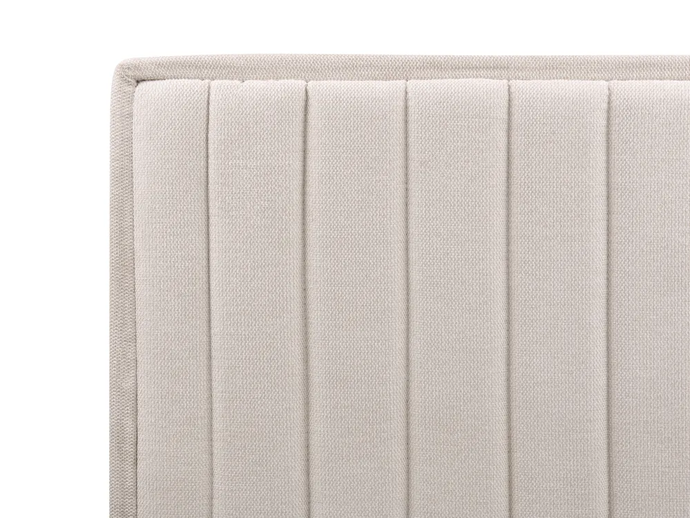 Adjustable Bed Fabric DUKE II 80 x 200 cm (EU Small Single) Light Beige_910506