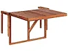 Balkontisch klappbar UDINE 70 cm 69 cm Akazienholz Braun