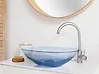 Countertop Basin MOENGO 540 x 360 mm Solid Surface Blue