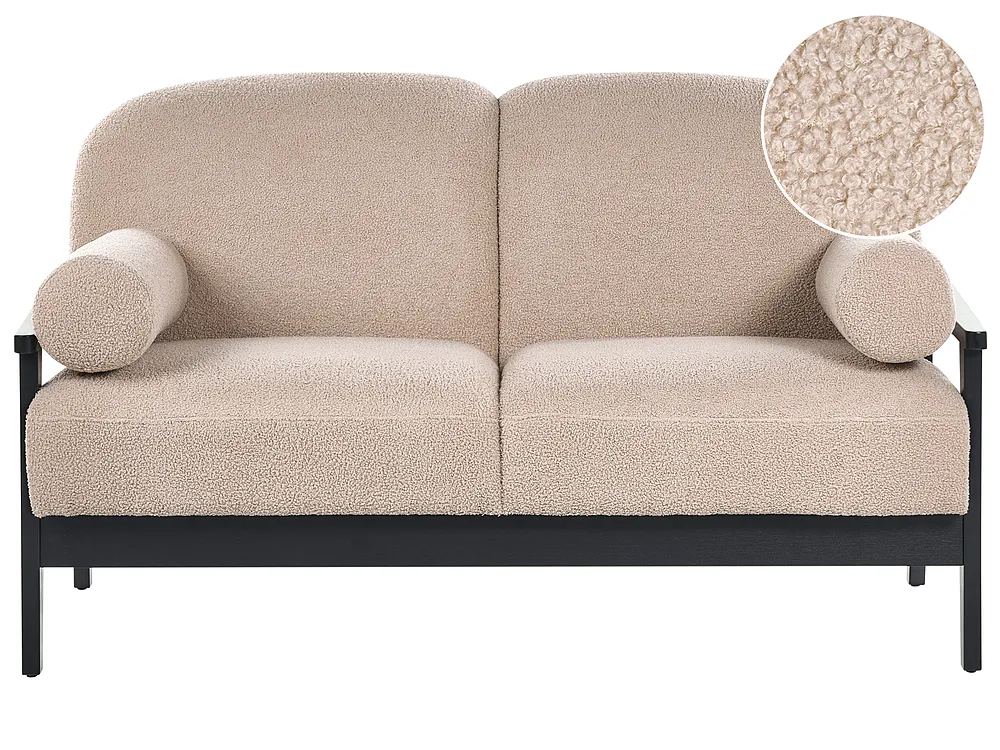 Bank 2-zits PILARNE Bouclé Beige