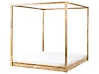 Himmelbett Holz HERLIERE 180 x 200 cm Hellbraun