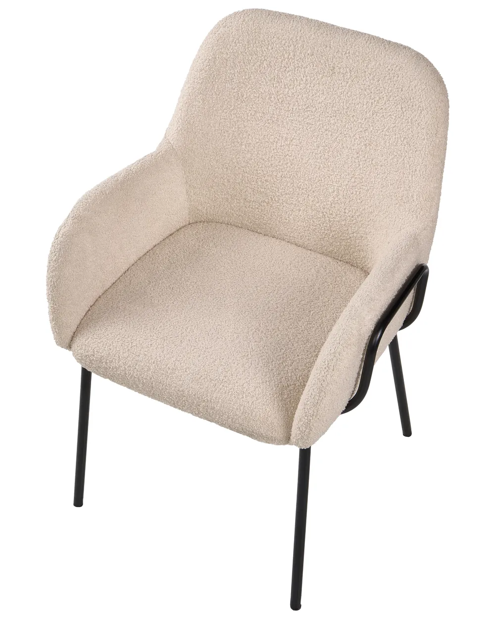 Esszimmerstuhl ALGONA Bouclé Hellbeige_1050168