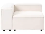 Modular Corner Sofa 2 Seater ARDAL with Ottoman Boucle Off-White Right Hand_908435