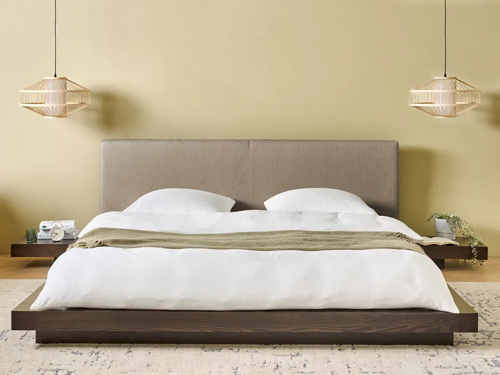 Wasserbett Bouclé ZEN 180 x 200 cm Dunkle Esche_1080077
