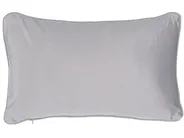 Dekokissen 2er Set MOTARI 30 x 50 cm Samtstoff Grau Geometrisches Muster_801516