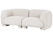 Modular Sofa 2 Seater MJALBI Boucle Off-White_1075110