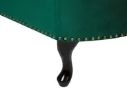 Linksseitige Chaiselongue NIMES Samtstoff Dunkelgrün_805956