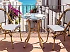 Bistro Table RIFREDDO 70 cm 70 cm Tempered Glass Black
