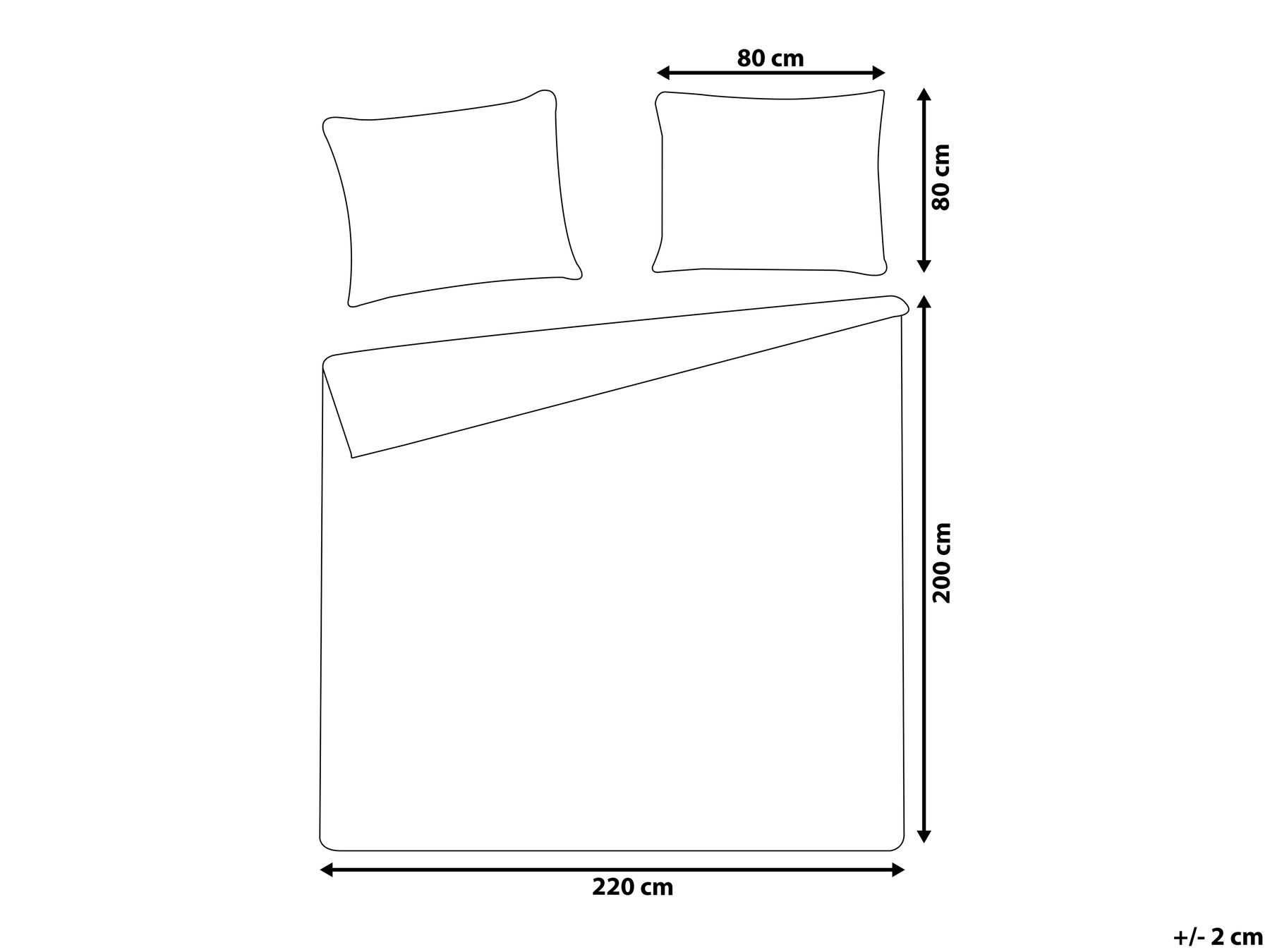 Bettwäsche-Set HARMONRIDGE 200 x 220 cm Baumwollsatin Rosa_815048