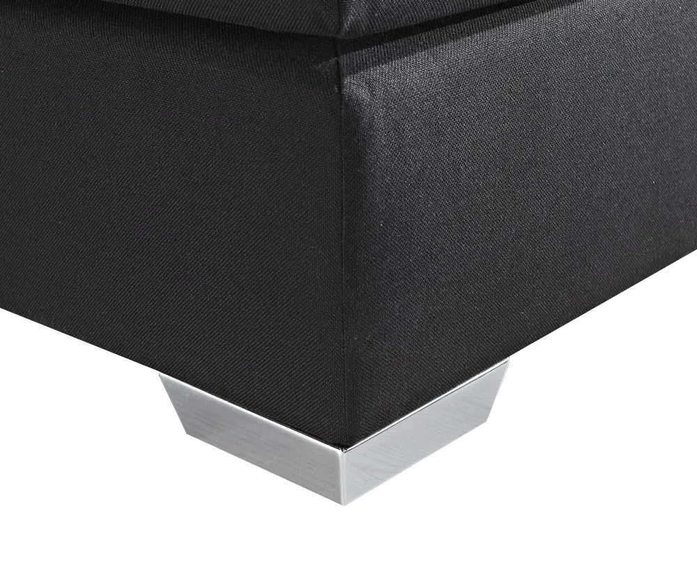 Divan Bed Fabric PRESIDENT 180 x 200 cm (EU Super King) Black_46806