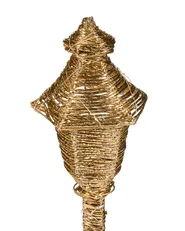 Christmas Decoration LED ALFTANES 62 cm Post Lamp Gold_1015284
