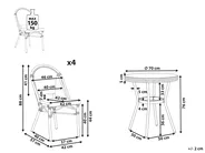 Gartenmöbel Set 4-Sitzer RIFREDDO Polyrattan Grau_1062332