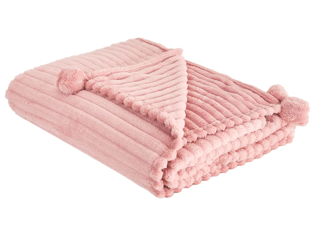 Kuscheldecke KAWERI 150 x 200 cm Rosa
