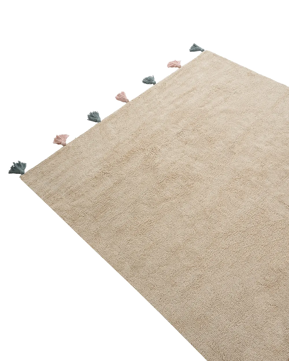 Kindervloerkleed KODINHI  Beige 140 x 200 cm Katoen_1135278