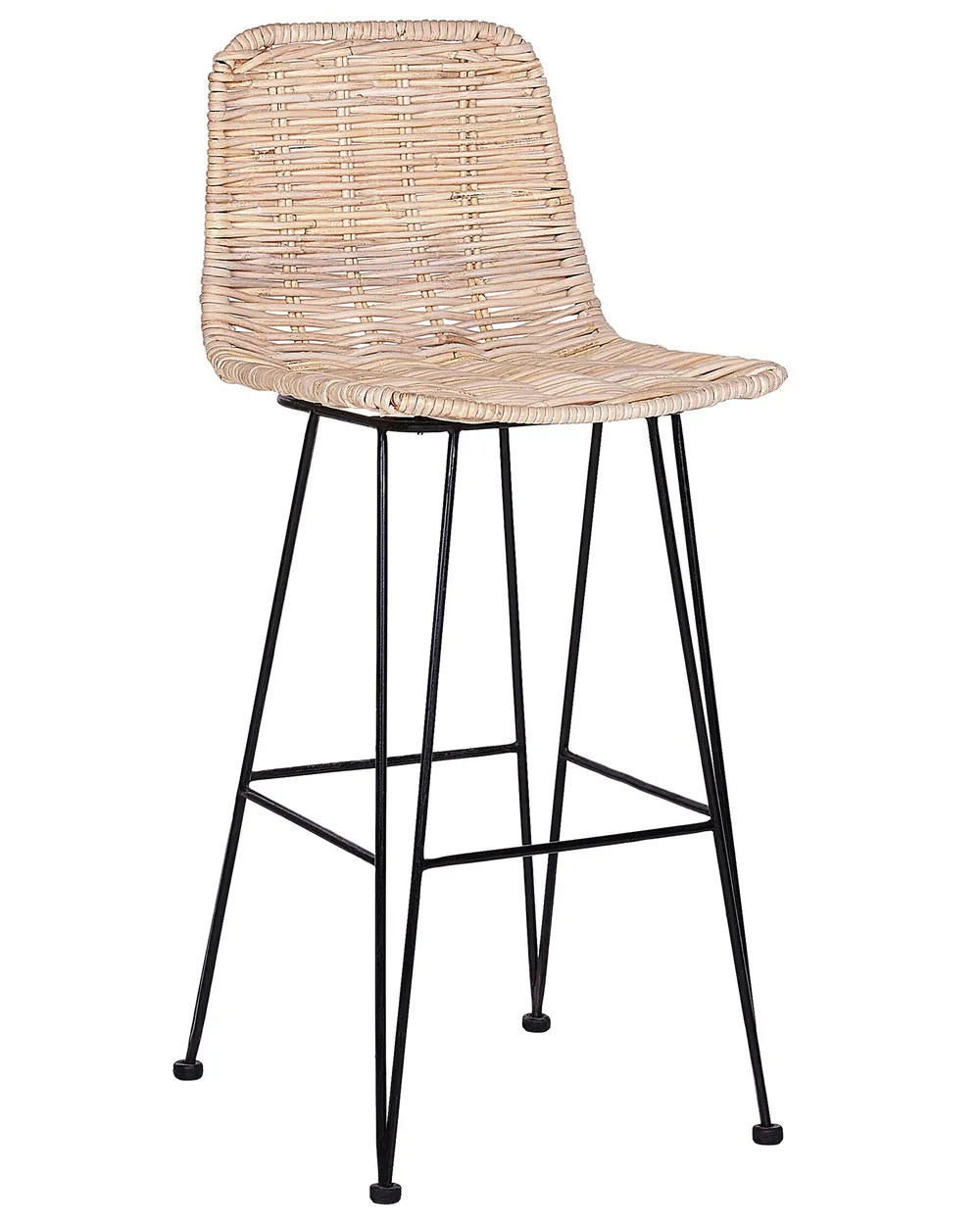 Set mit 2 Barstühlen CASSITA Rattan Naturfarben_760420