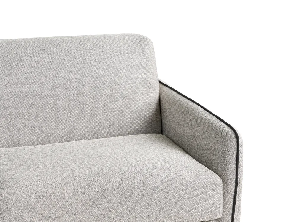 Schlafsofa 2-Sitzer ISHOJ Stoff Hellgrau_939977