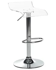 Set mit 2 Barstühlen NEUM drehbar Transparent_915158