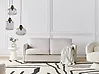 Schlafsofa 2-Sitzer ISHOJ Stoff Hellbeige