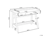 Schreibtisch JACKSON 110 cm 60 cm Weiß_735634