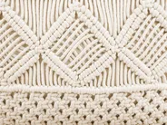 Set of 2 Decorative Cushions YORTAN 45 x 45 cm Cotton Light Beige Geometric Pattern_768929