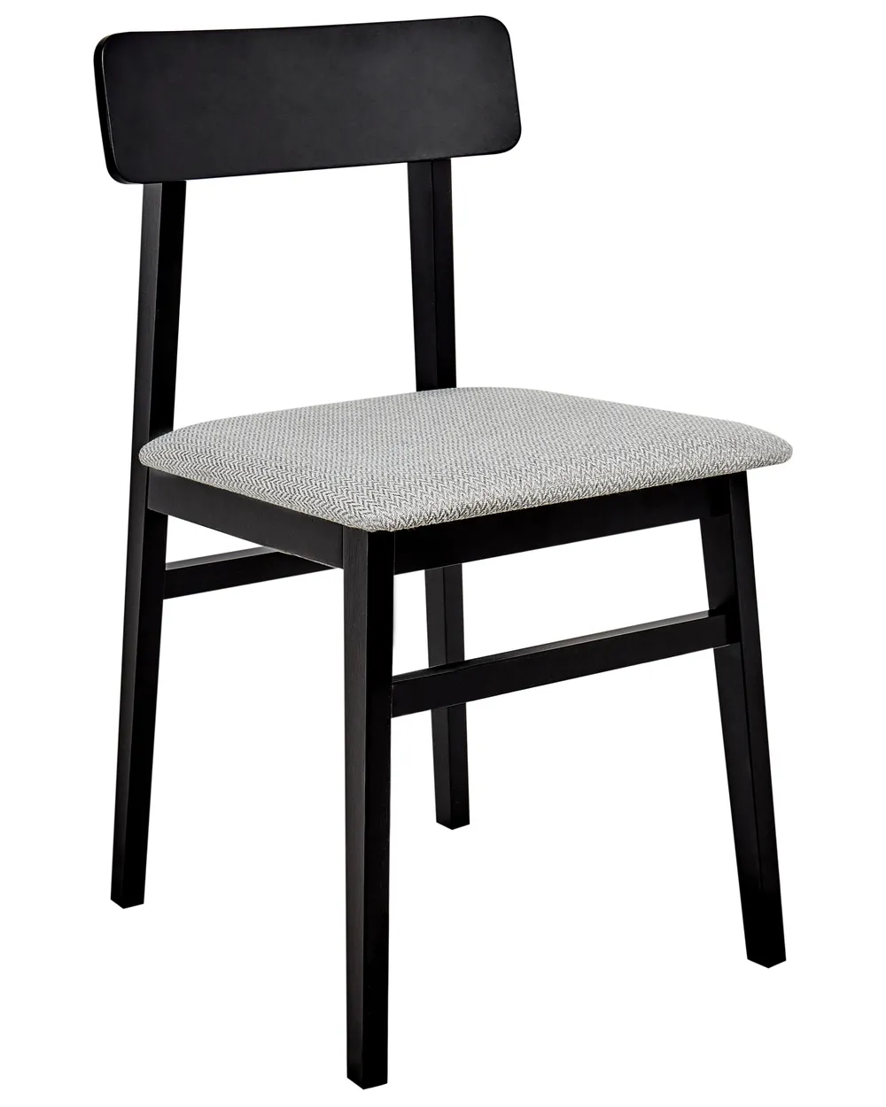 Set of 2 Dining Chairs STACY Wood Light Grey_945211