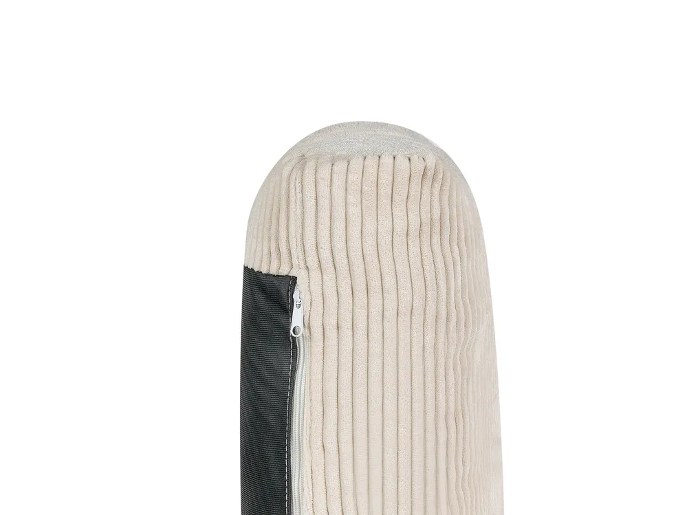 Ecksofa 4-Sitzer SIGGARD Cord Hellbeige linksseitig_944393